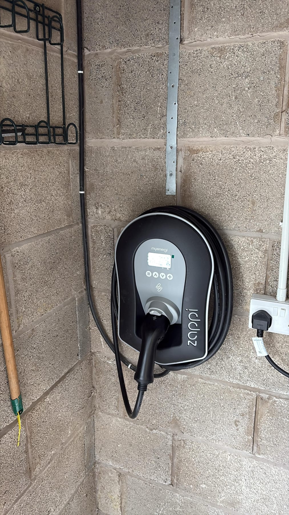 Electrical installation work in progress