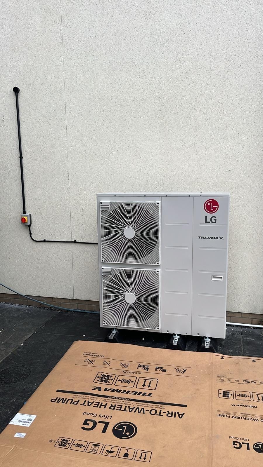 Completed energy system installation